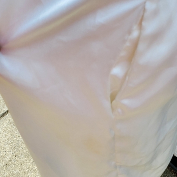 Etienne Vintage Ivory Satin Floral‎ Robe One size - Picture 9 of 12